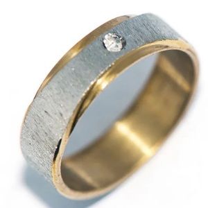 🆕 Stainless Steel | Crystal Band Ring | Size 5